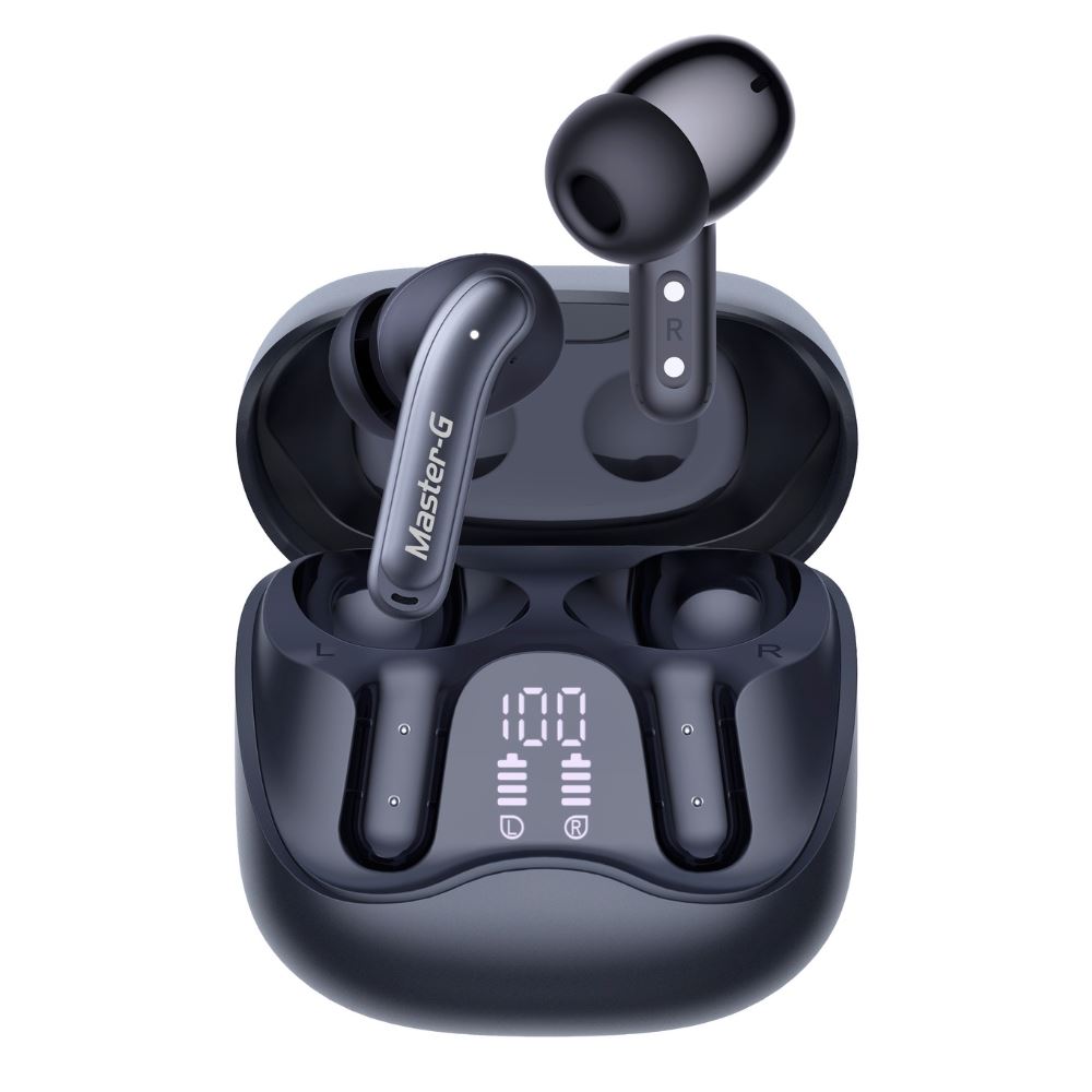 Audífonos Bluetooth Master-G con Cancelación de Ruido ANC Game Mode y App BUDS60B