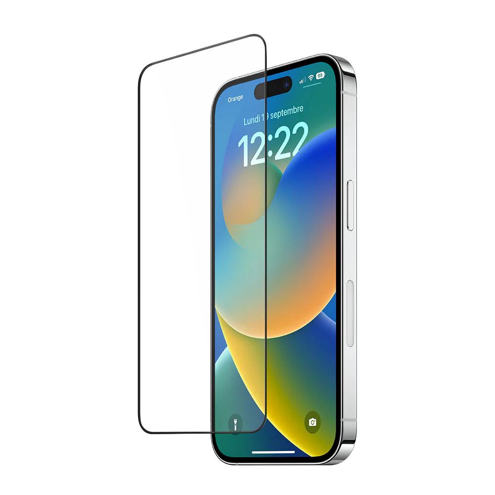 Protector de Pantalla para iPhone 15 Pro Transparente de Vidrio 21D