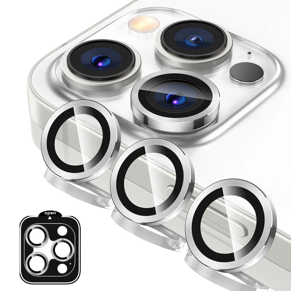 Protector de Cámara Metálico Compatible con iPhone 15 Pro Max - 15 Pro Graphite