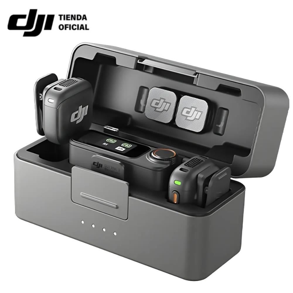 Micrófono Dji Mic 3 (2 Tx + 1 Rx) - Negro