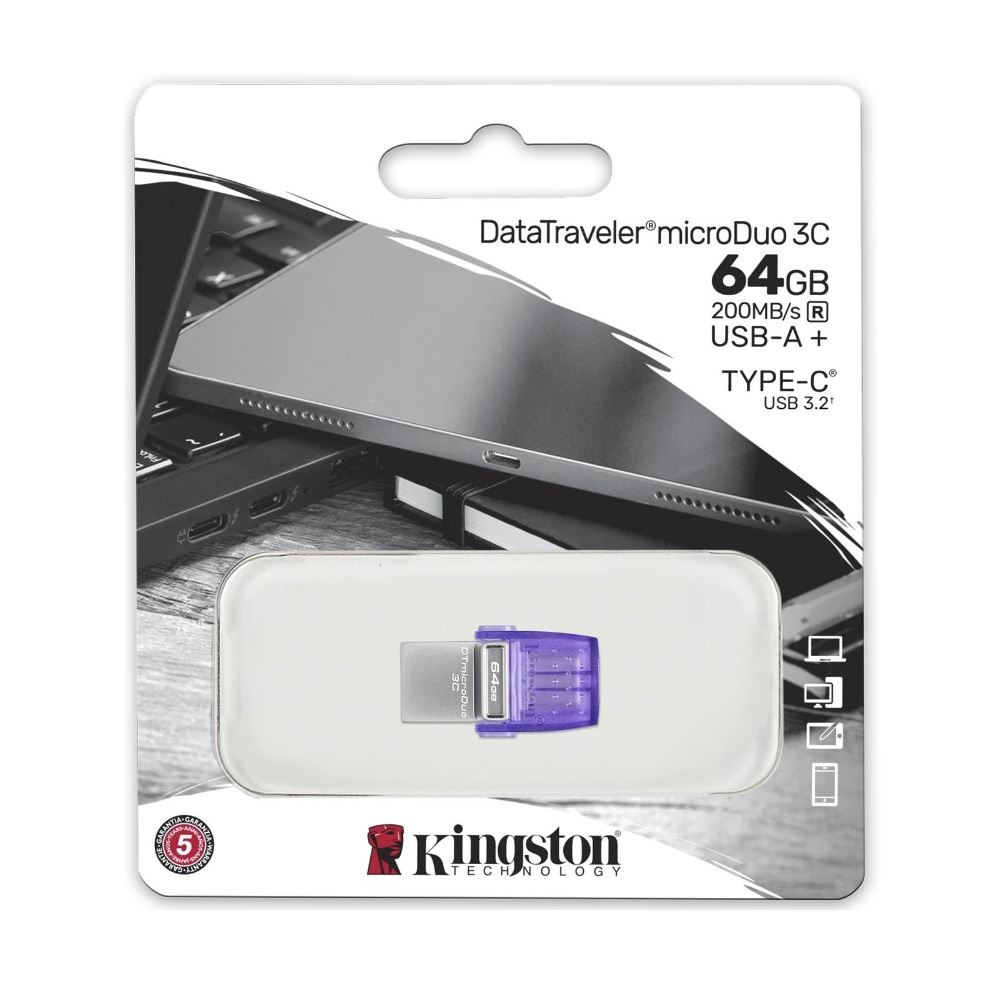 Memoria Flash USB Kingston DataTraveler MicroDuo 3C 64GB USB 3.2 Gen1