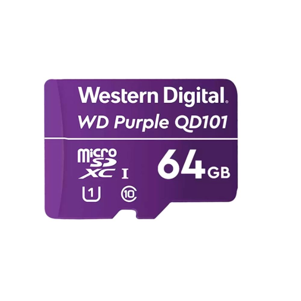 Memoria MicroSD WD Purple 64GB para videovigilancia