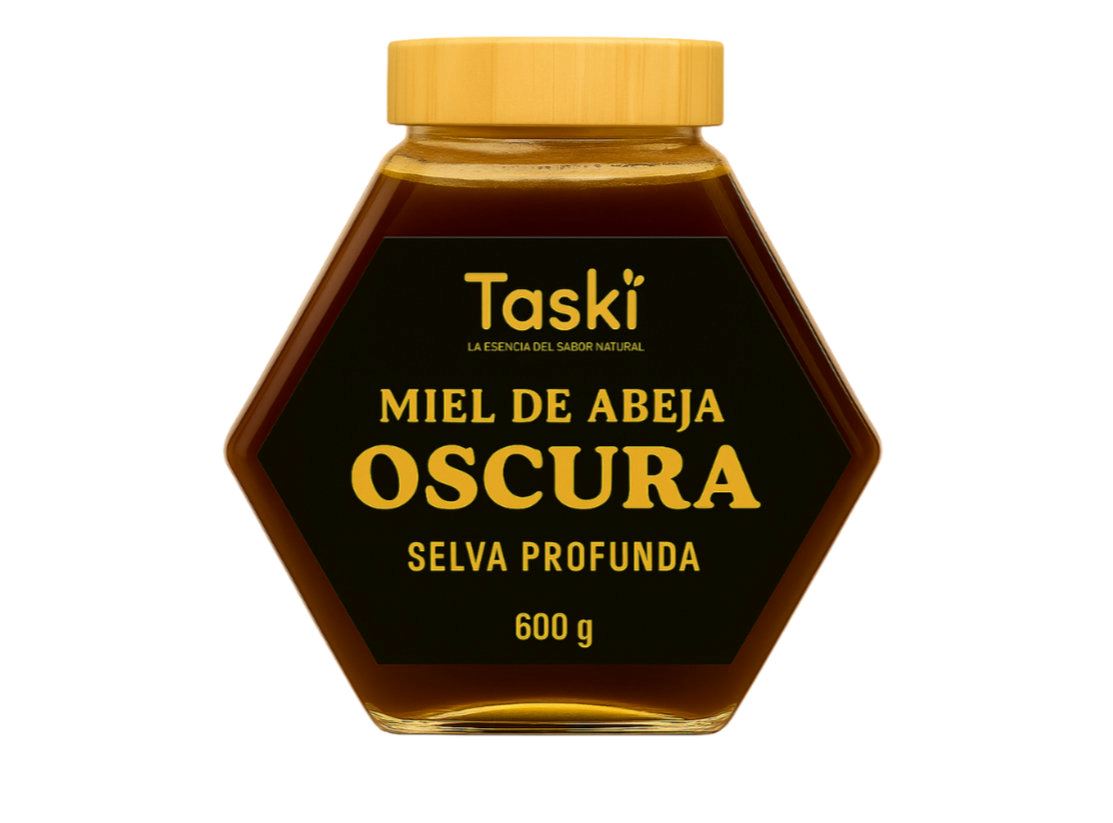 Miel de Abeja oscura de cepa de costa 600g /Antioxidantes /Energía Natural /Minerales