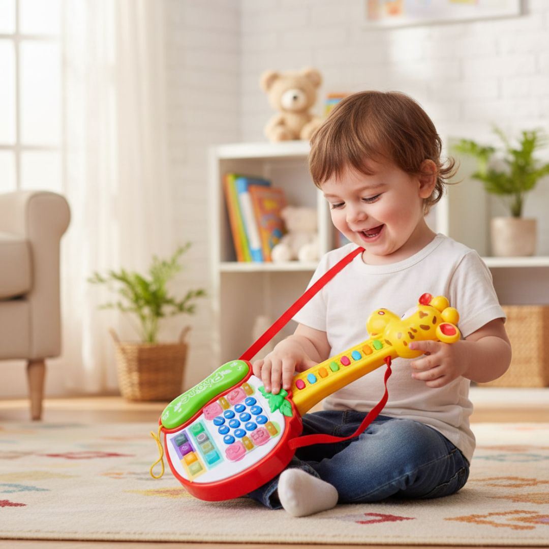 Guitarra Jirafa Con Teléfono Mi Primera Enseñanza