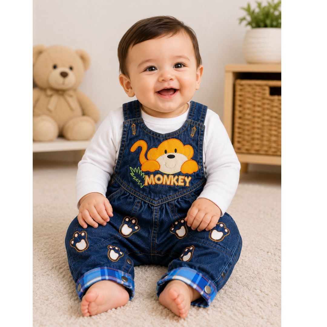 OVEROL LARGO DENIM BEBE - NIÑO