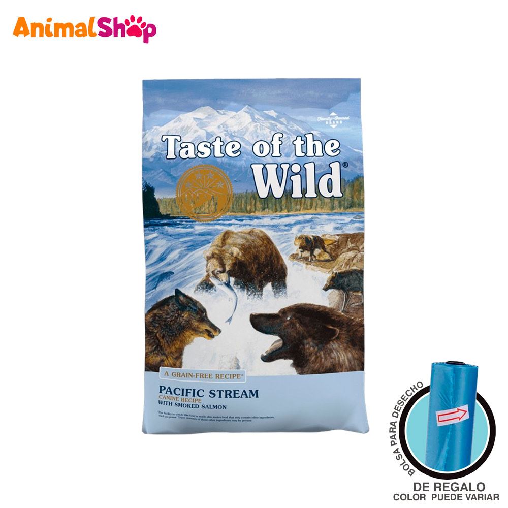 Alimento Taste of the Wild Pacific Stream Canine para perro adulto todos  los tamaños sabor salmón