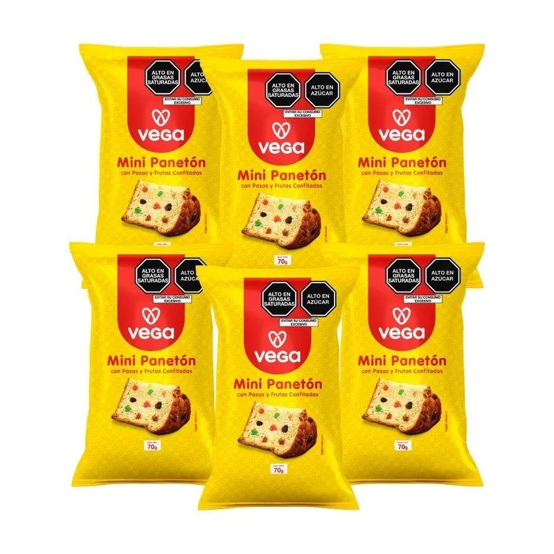 VEGA PANETONCITO 70GR FRUT/CONFIT 6u