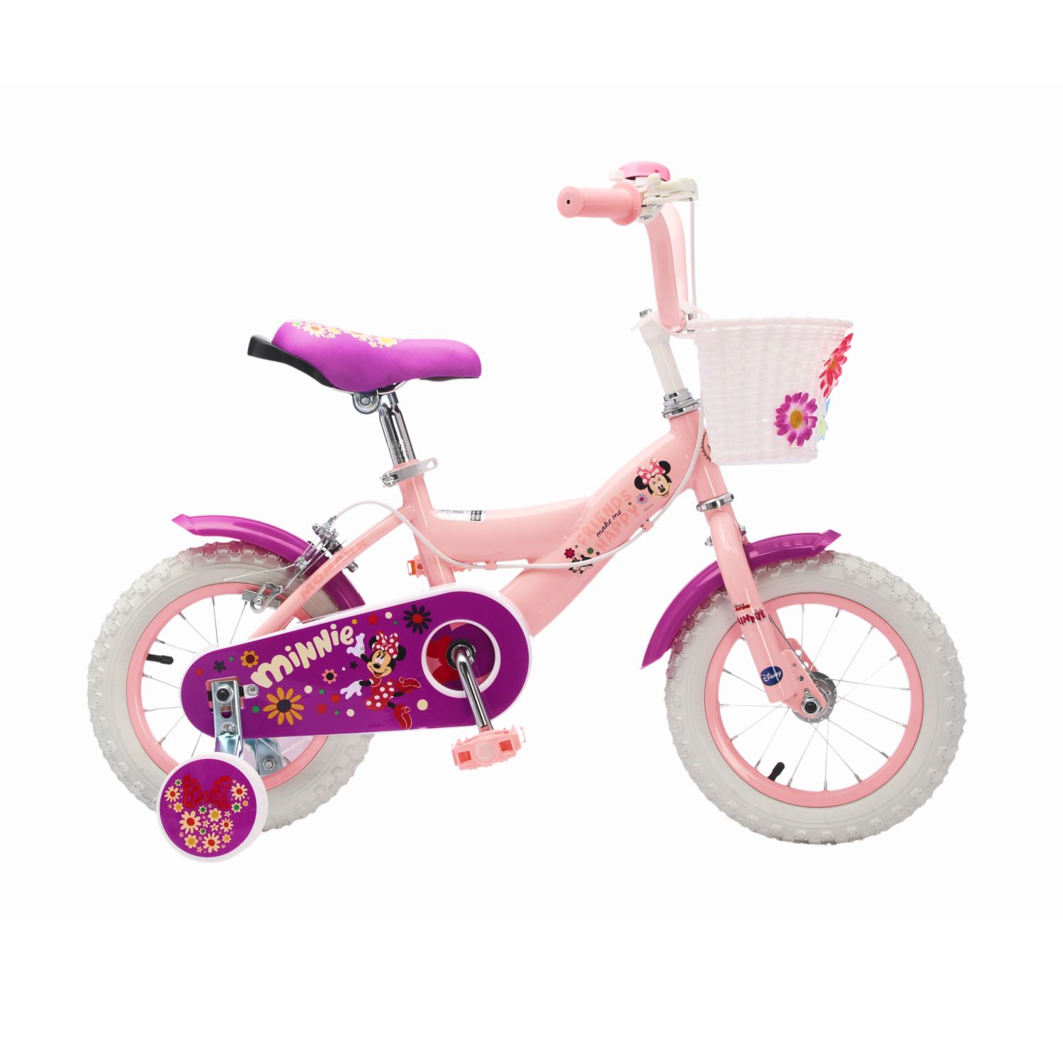 BICICLETA MONARK MINNIE HAPPY ARO 12 ROSADO