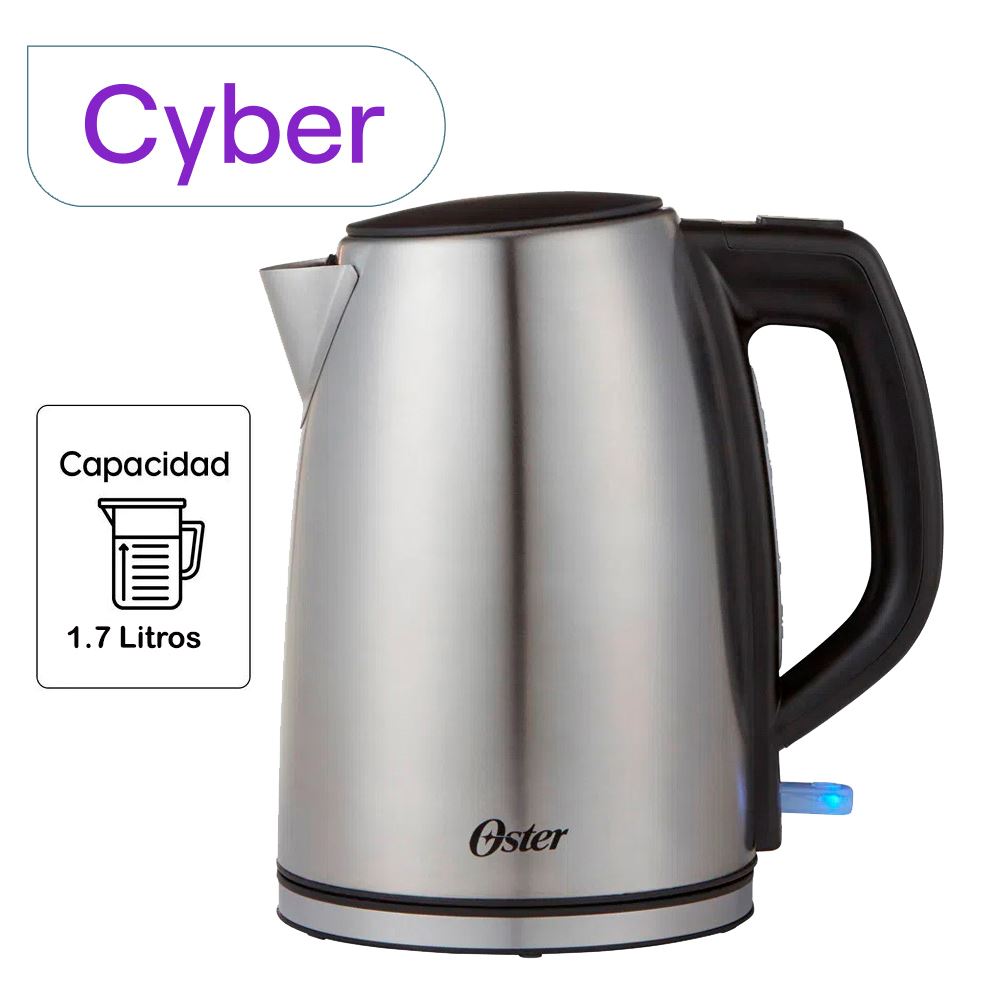 Hervidor eléctrico Oster  BVSTKT673SS 1.7 Litros Plateado