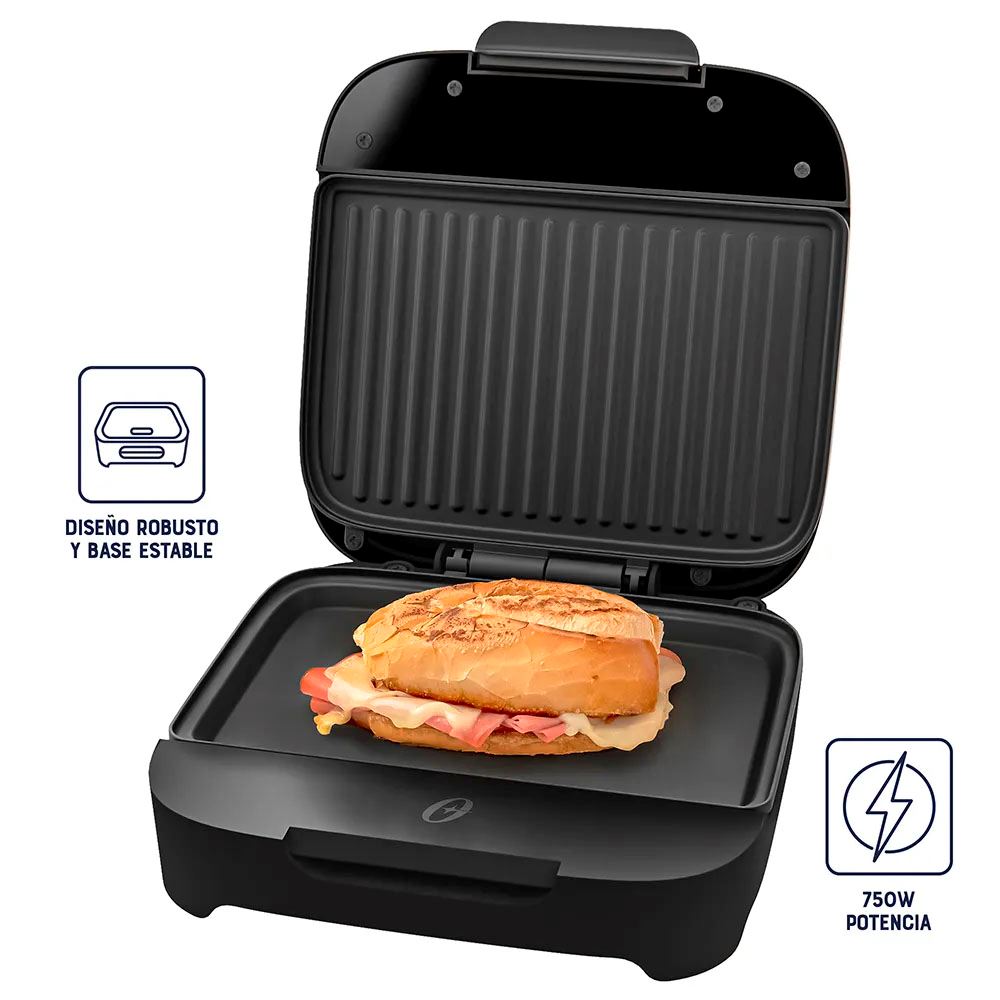 Sandwichera Oster Platos Hondos  CKSTSM400 Negro