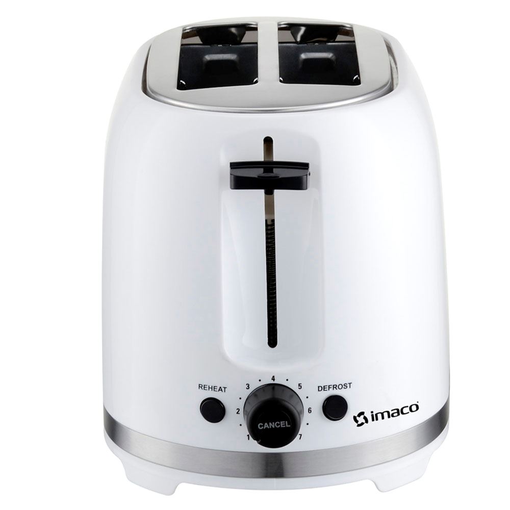 Tostadora Imaco 850 Watts IBT2085 Blanco