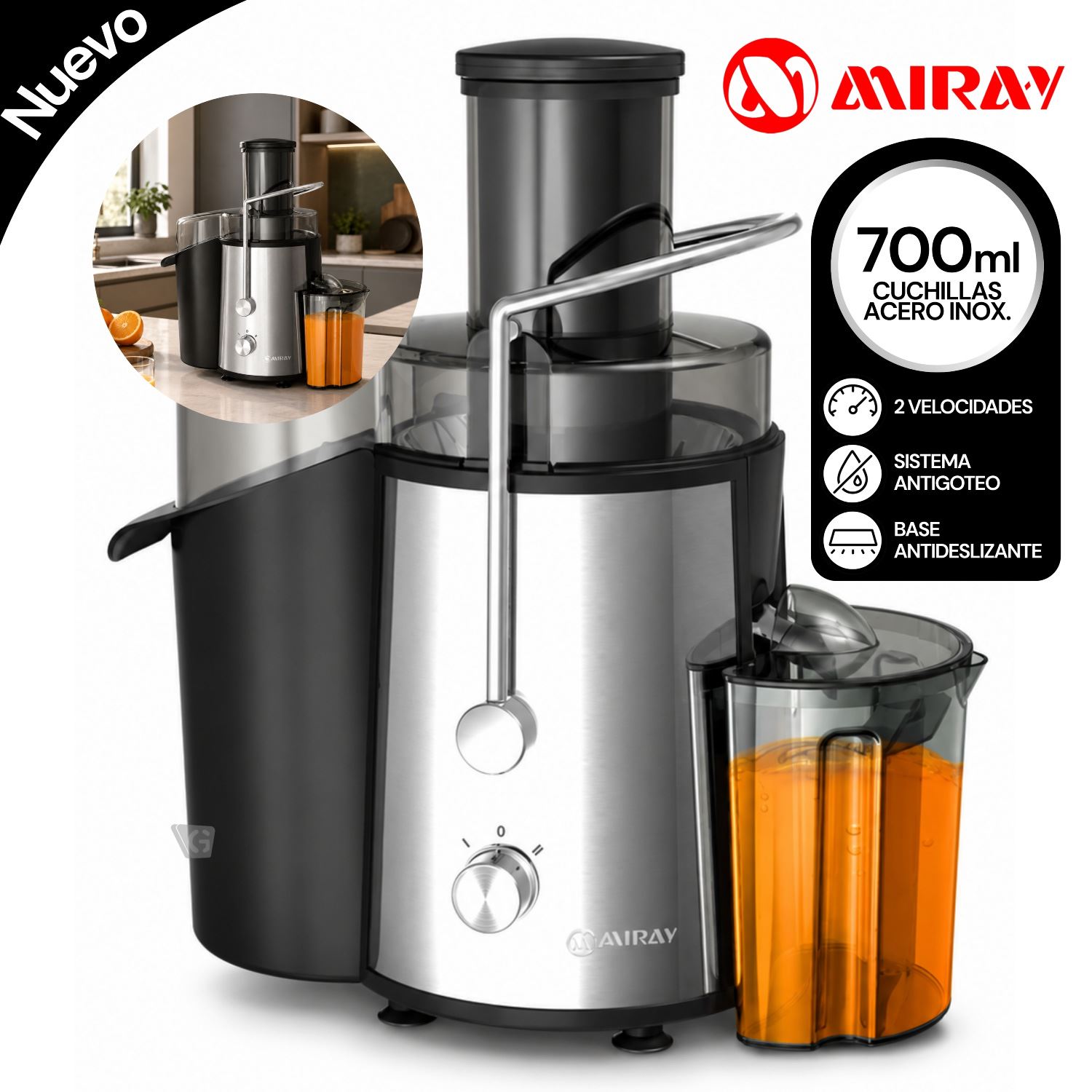 Extractor de Jugo Miray EM-41