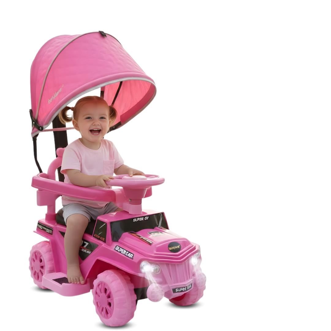 Correpasillo Guiador «MINI JEEP» para Niños Pink