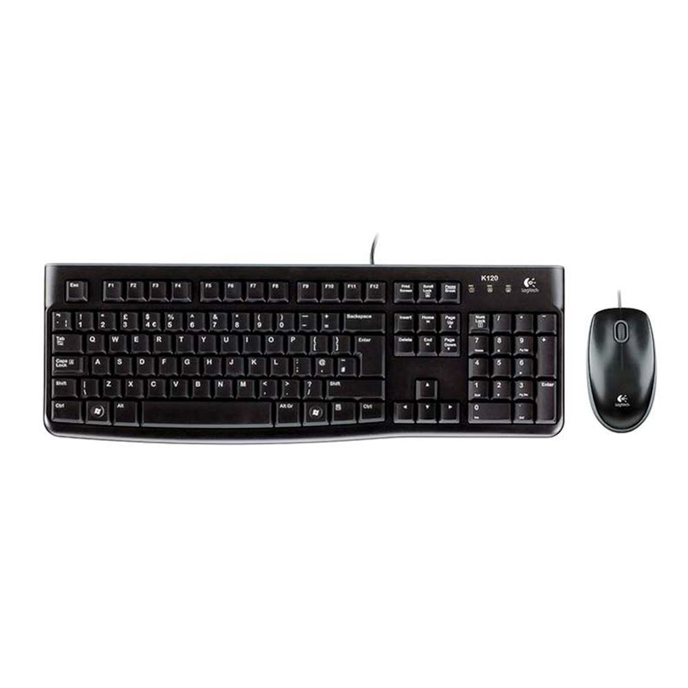 COMBO TECLADO LOGITECH + MOUSE MK120 NEGRO