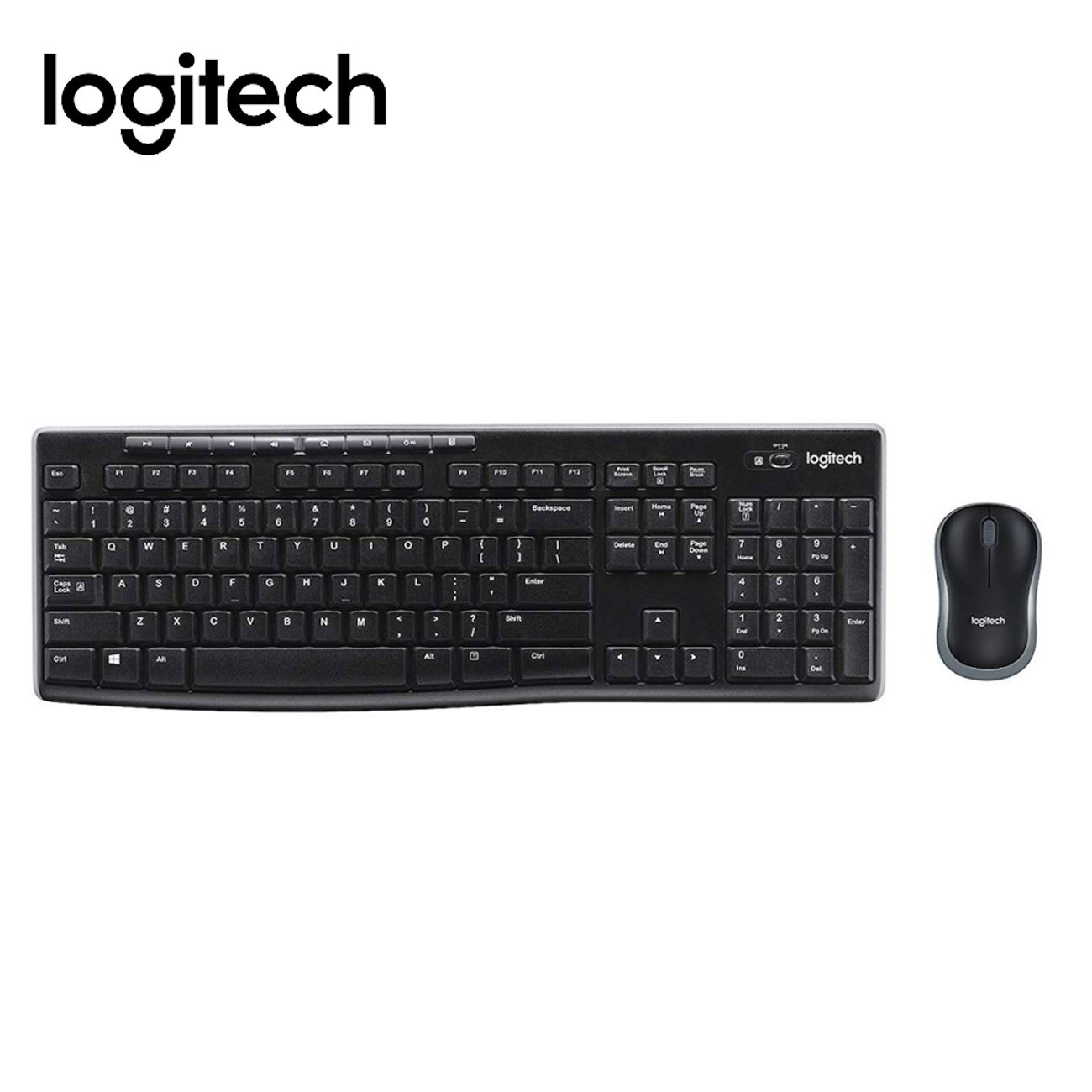 COMBO TECLADO LOGITECH + MOUSE MK270 NEGRO