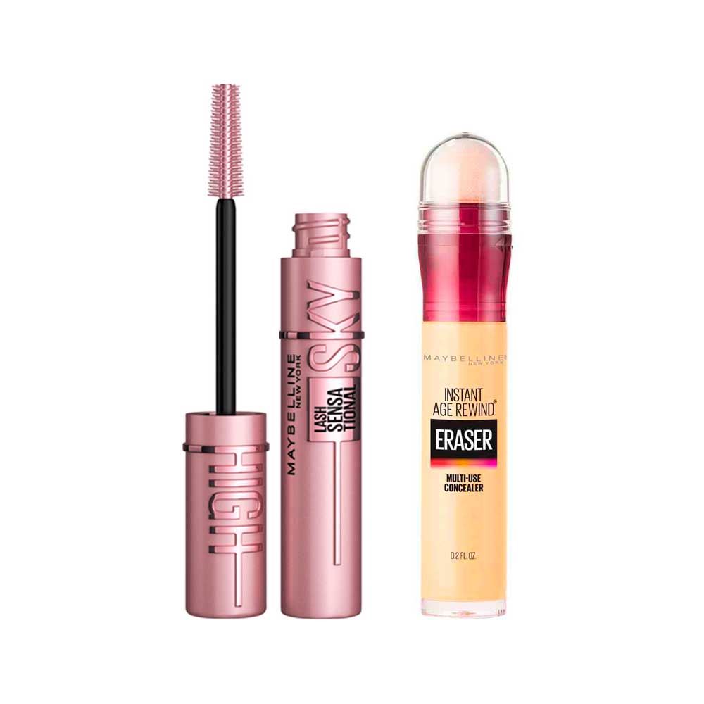 Pack Maybelline Sky High + Corrector Instant Age Rewind