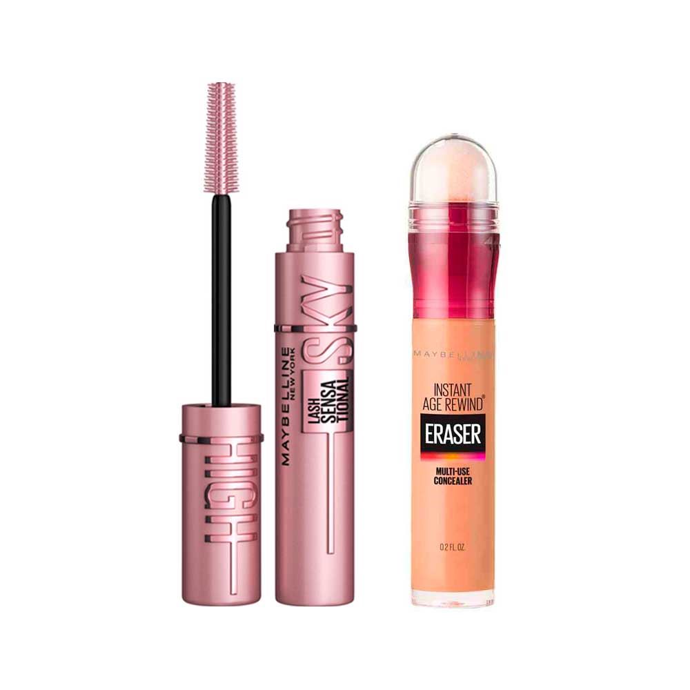 Pack Maybelline Sky High + Corrector Instant Age Rewind