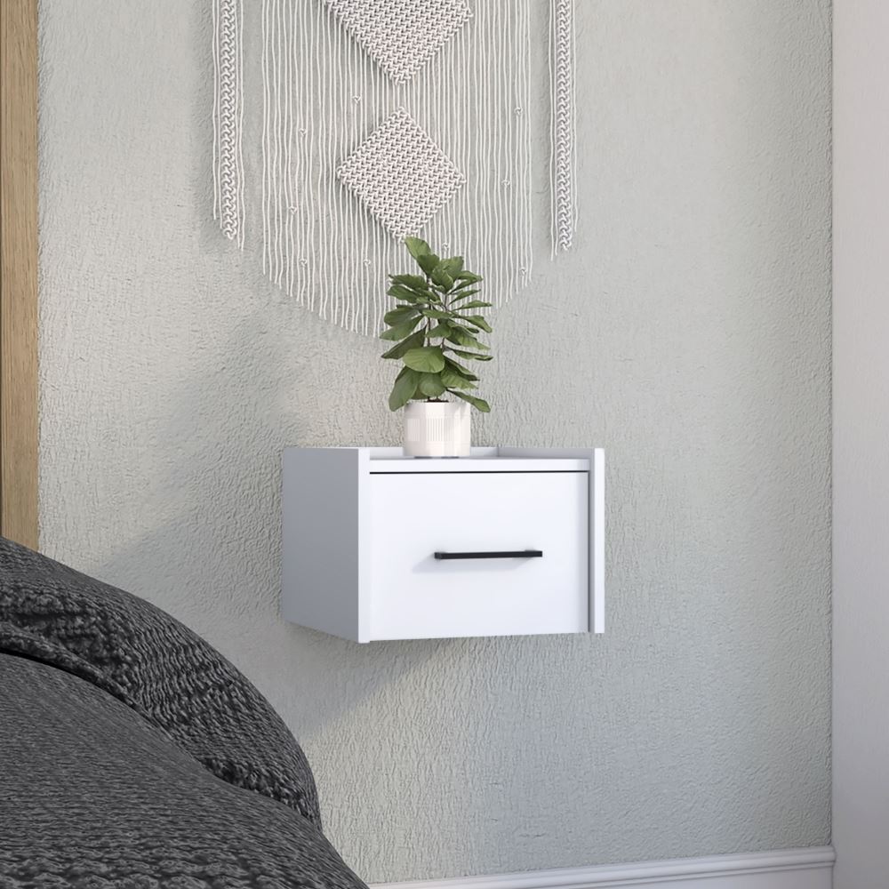 VELADOR BOA FLOTANTE 1 CAJON - BLANCO MARQUEZ | TUHOME