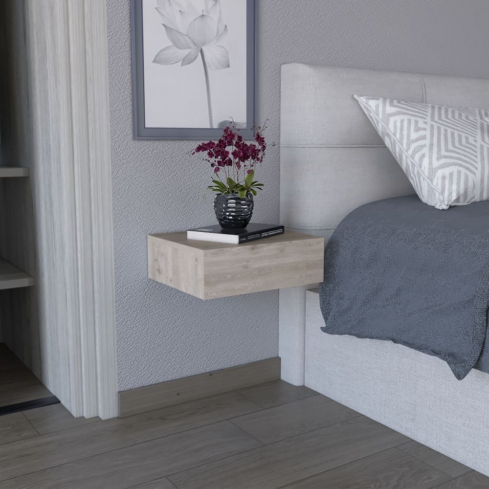 VELADOR MILANO FLOTANTE 1 CAJÓN - CENIZA | TUHOME