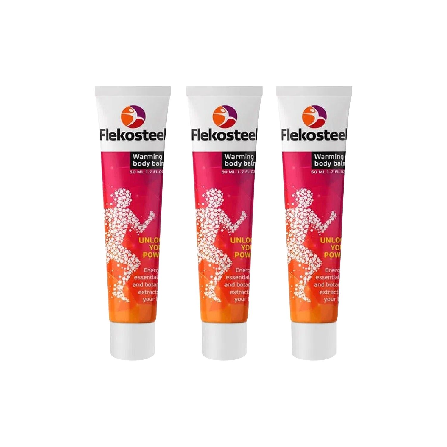 Balsamo Para Dolor Muscular y De Articulaciones Flekosteel 50ml 3 Uni