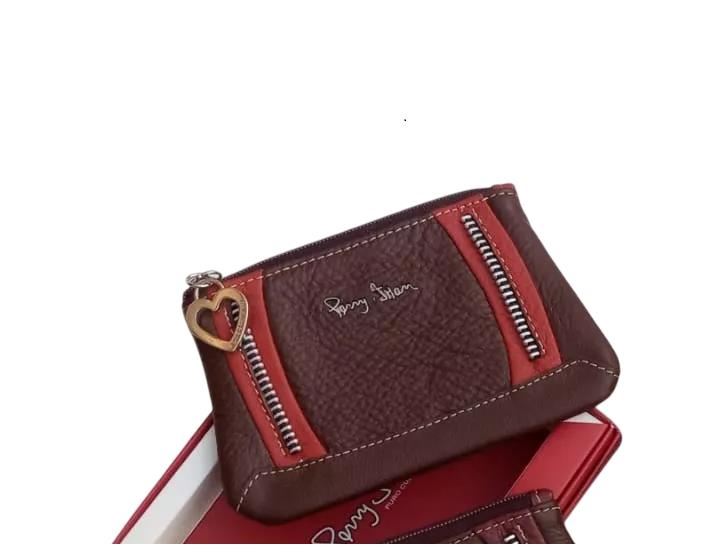 Monedero de cuero chic mujer