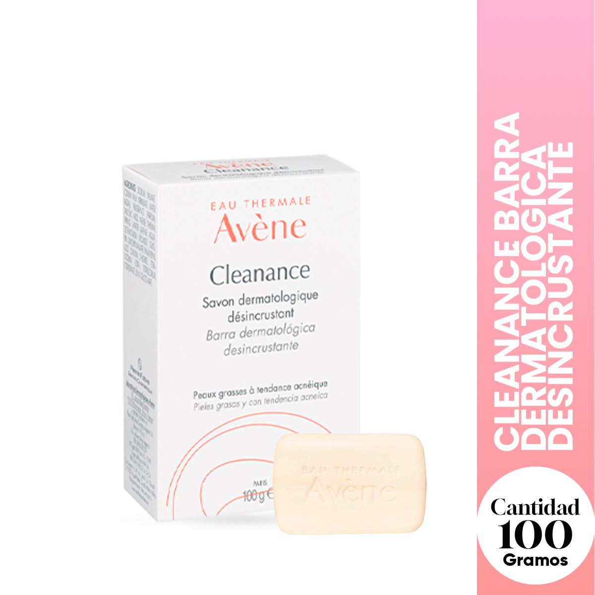 CLEANANCE BARRA DERMATOLOGICA DESINCRUSTANTE 100G - AVENE