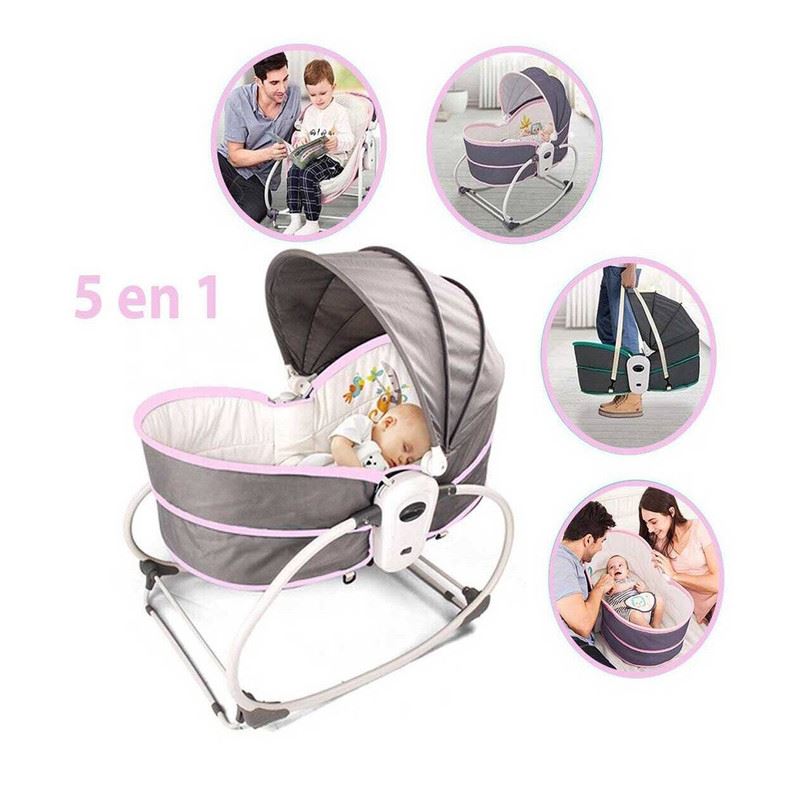 Silla Mecedora Moisés Portátil Multifuncional 5 en 1 Niña
