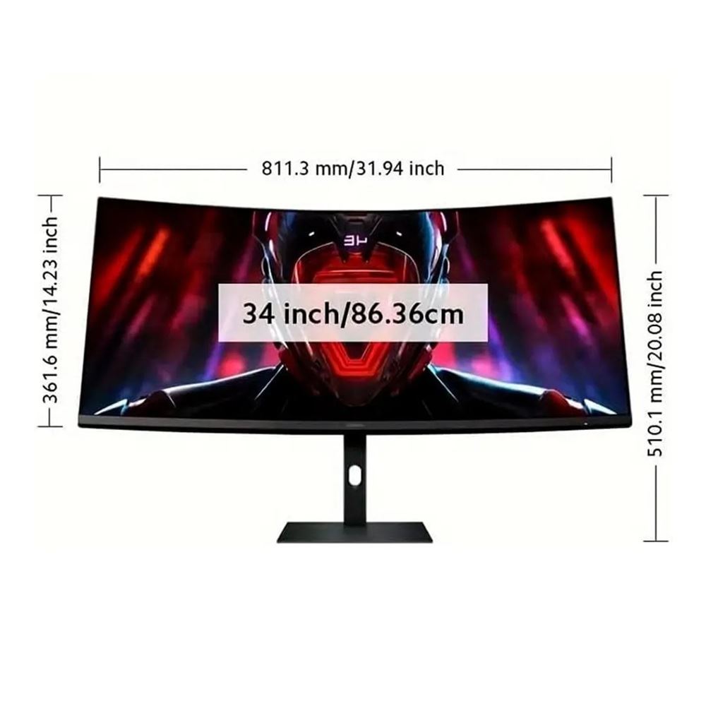 Monitor Xiaomi 34” Curvo G34WQi 2026 WQHD 2K 180Hz