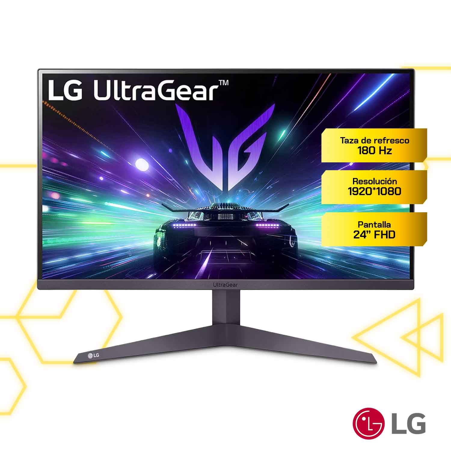 Monitor LG 24GS50F-B 23.7 FHD VA 180Hz plano