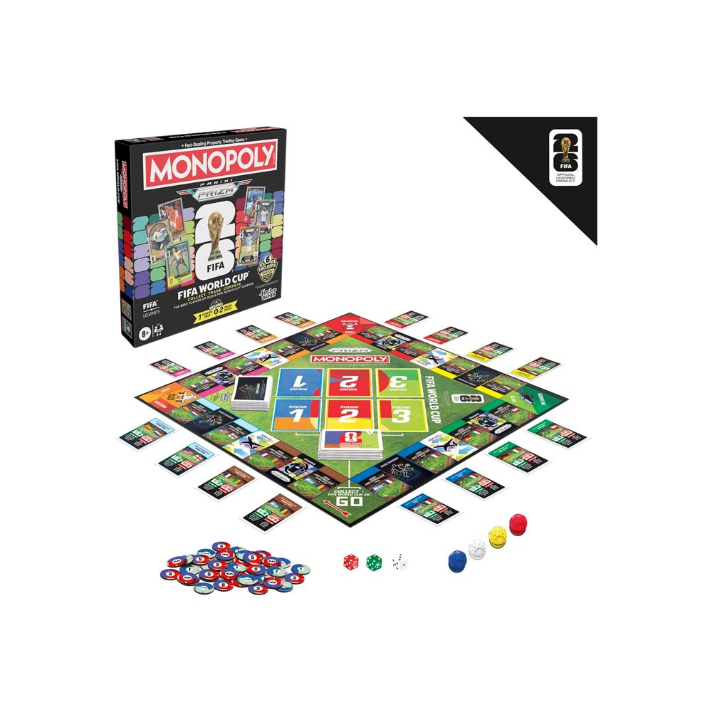 Monopoly Panini Prizm FIFA World Cup SIN SOBRES