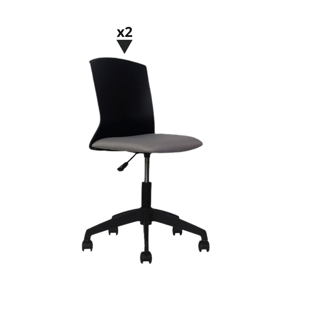 Packs Con 2 Sillas Morelia Negro/Gris