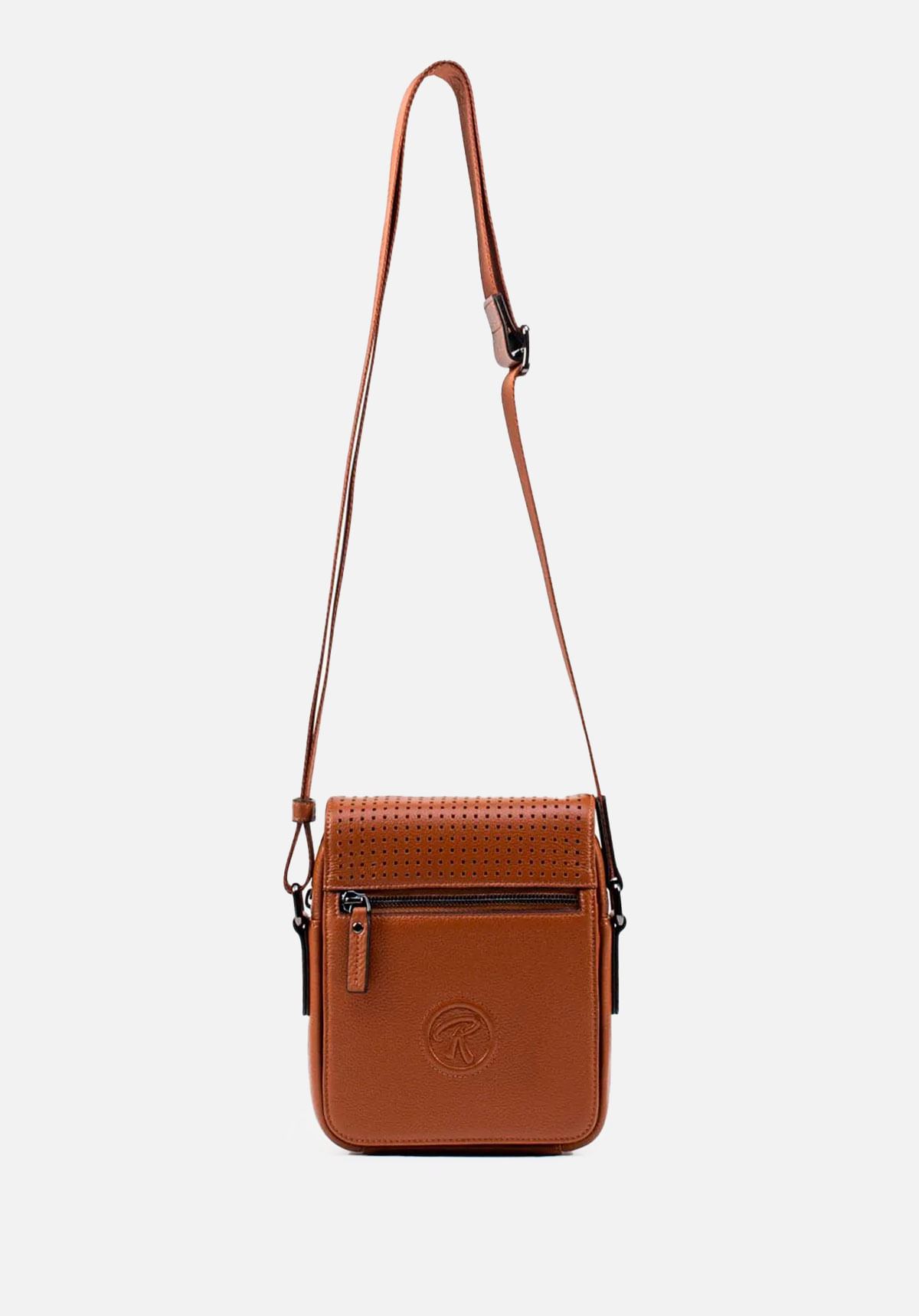 MORRAL PEQUEÑO CON LOGO DE MARCA EMBOZADO