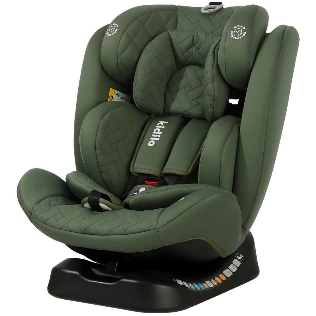 Silla de Auto para bebés Kidilo «MOSHI» Edición Limitada Green