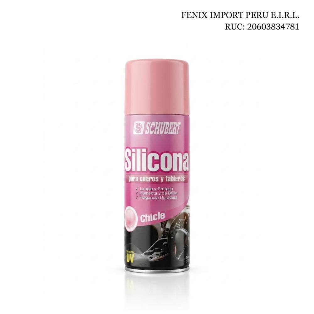 Silicona Protectora en Aerosol para Autos con Protección UV Aroma Chicle 450 ml Schubert