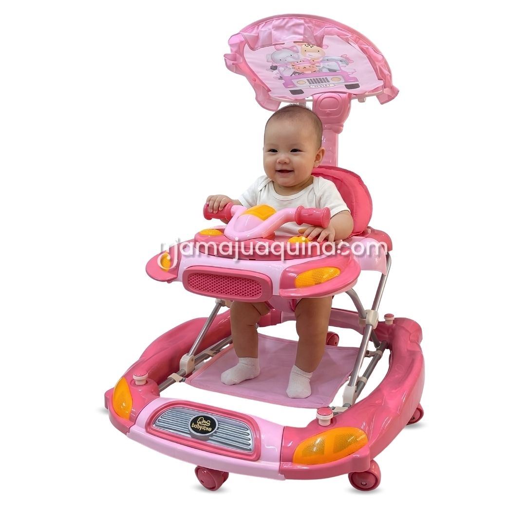 Andador Mecedora Diseño Motito «MOTINHA» Edición Limitada Pink