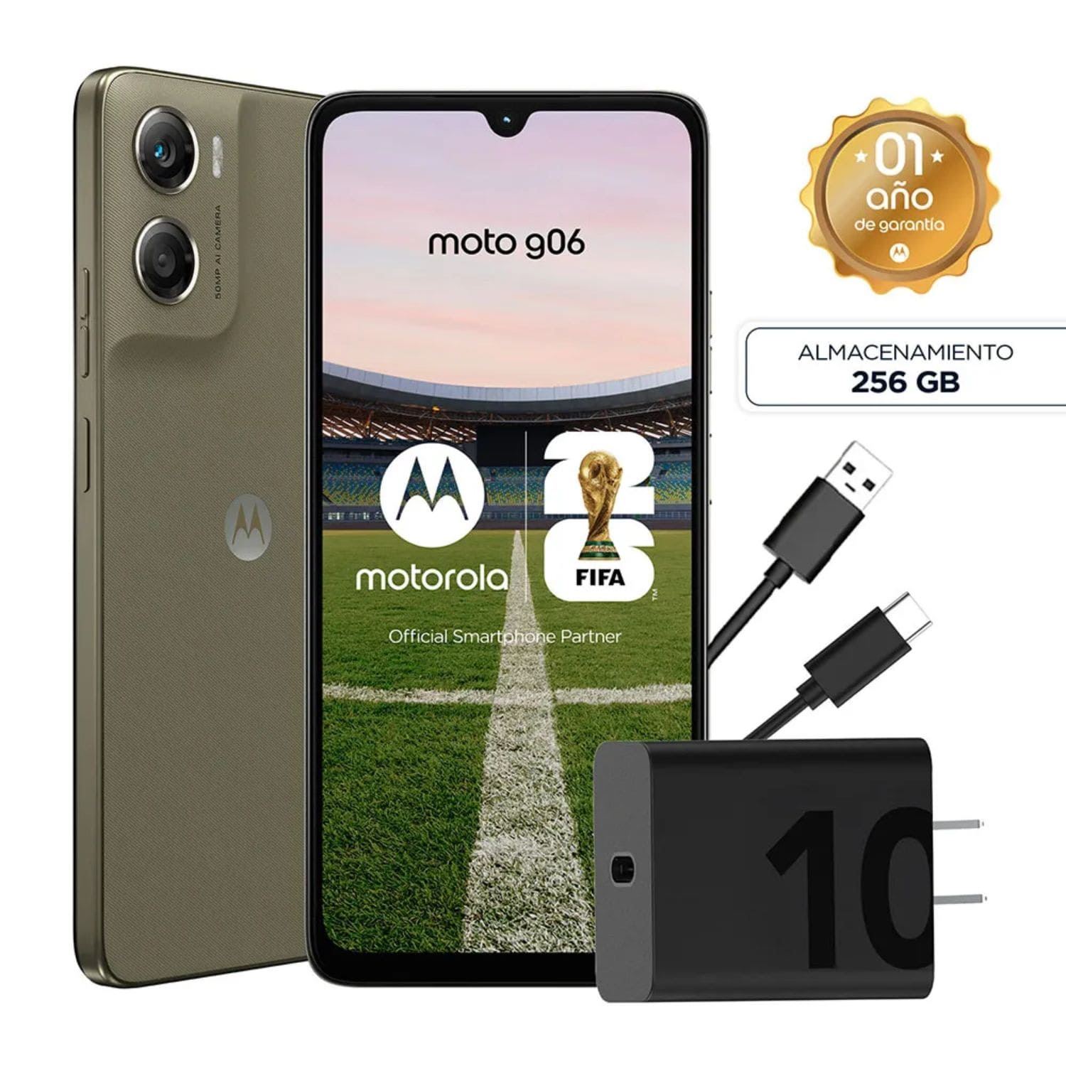 Celular Motorola G06 4GB 256GB COFEE