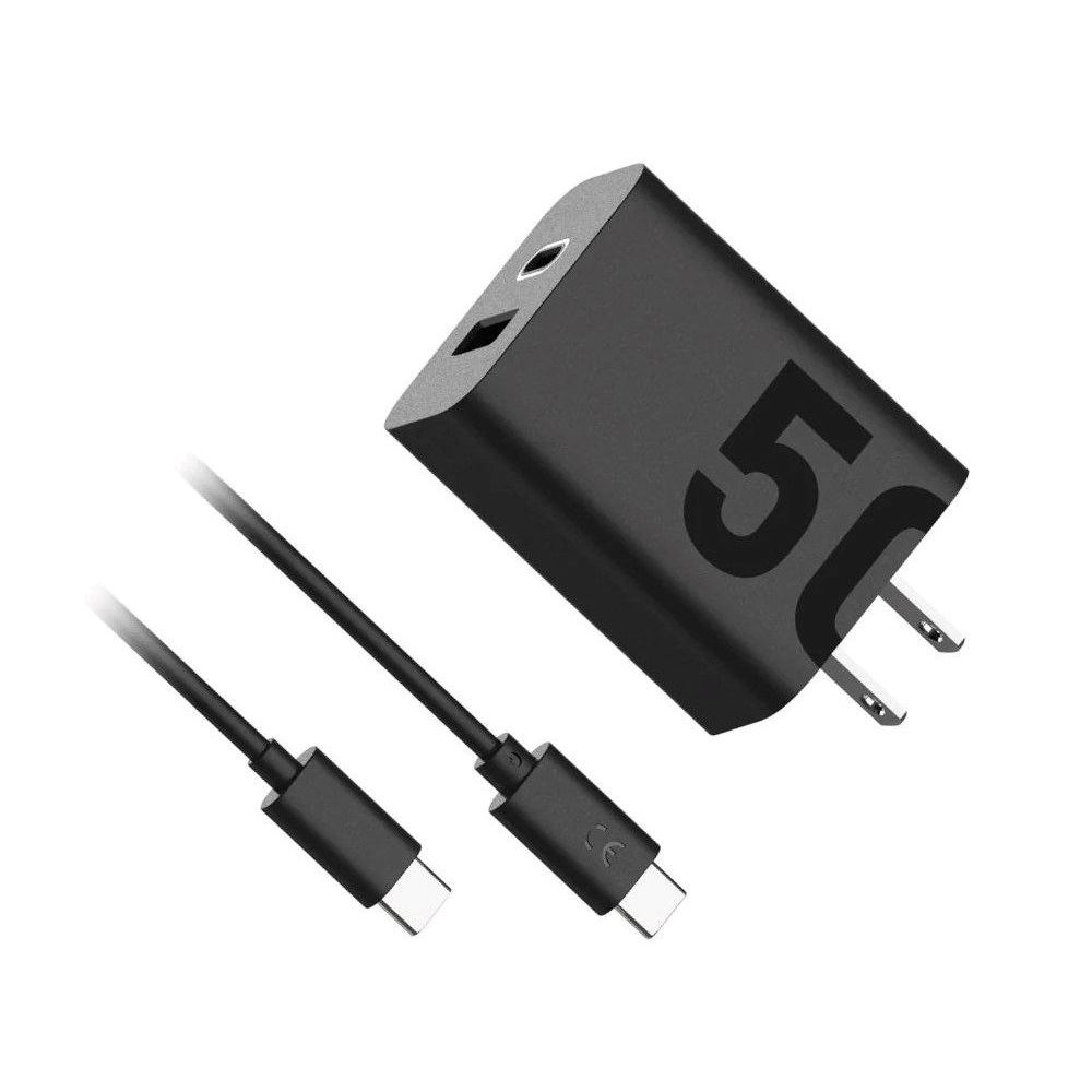 Motorola - Cargador de Pared TurboPower 50 Duo USB Type-C 8X