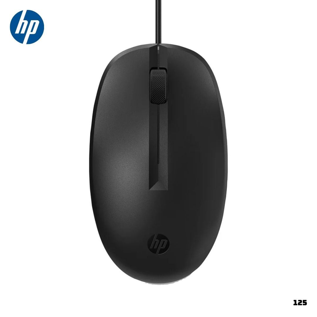 MOUSE ALAMBRICO HP 125 265A9UT 1200 DPI - NEGRO