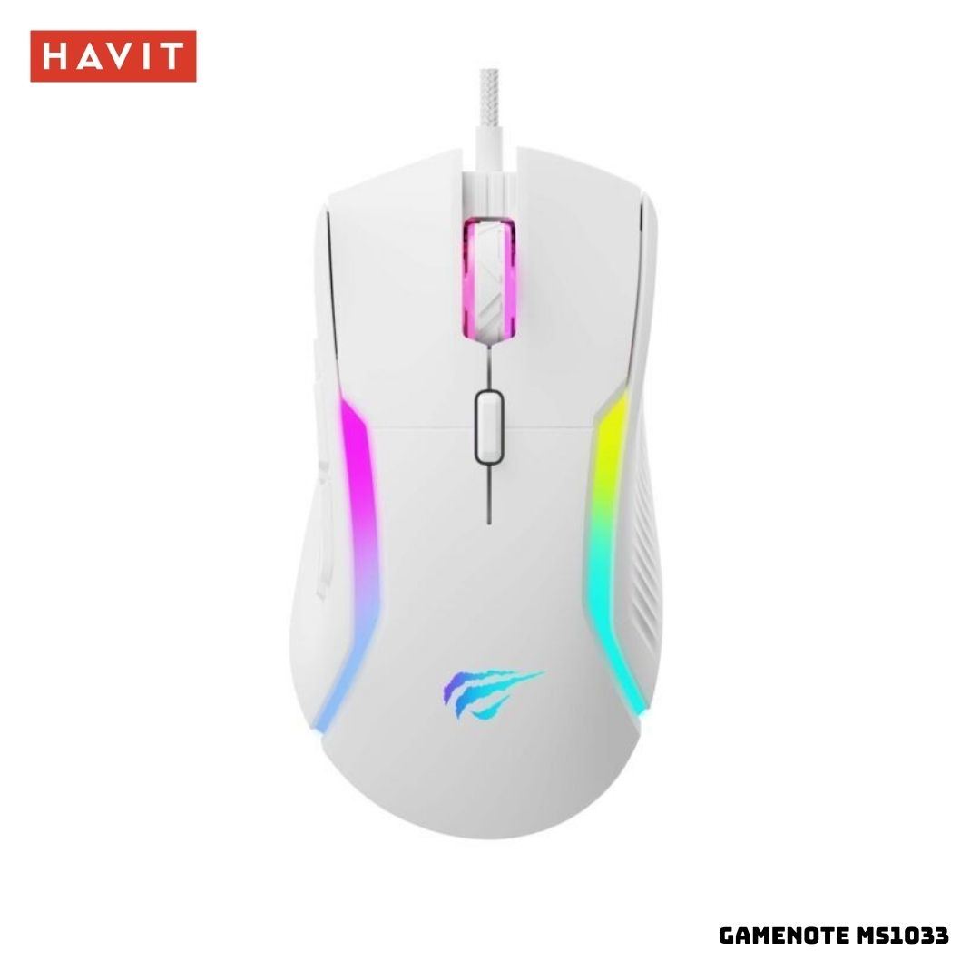 MOUSE GAMER HAVIT GAMENOTE MS1033 8000 DPI