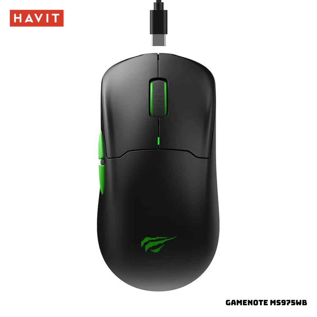 MOUSE GAMER HAVIT GAMENOTE MS975WB 20000 DPI TRIMODE RGB