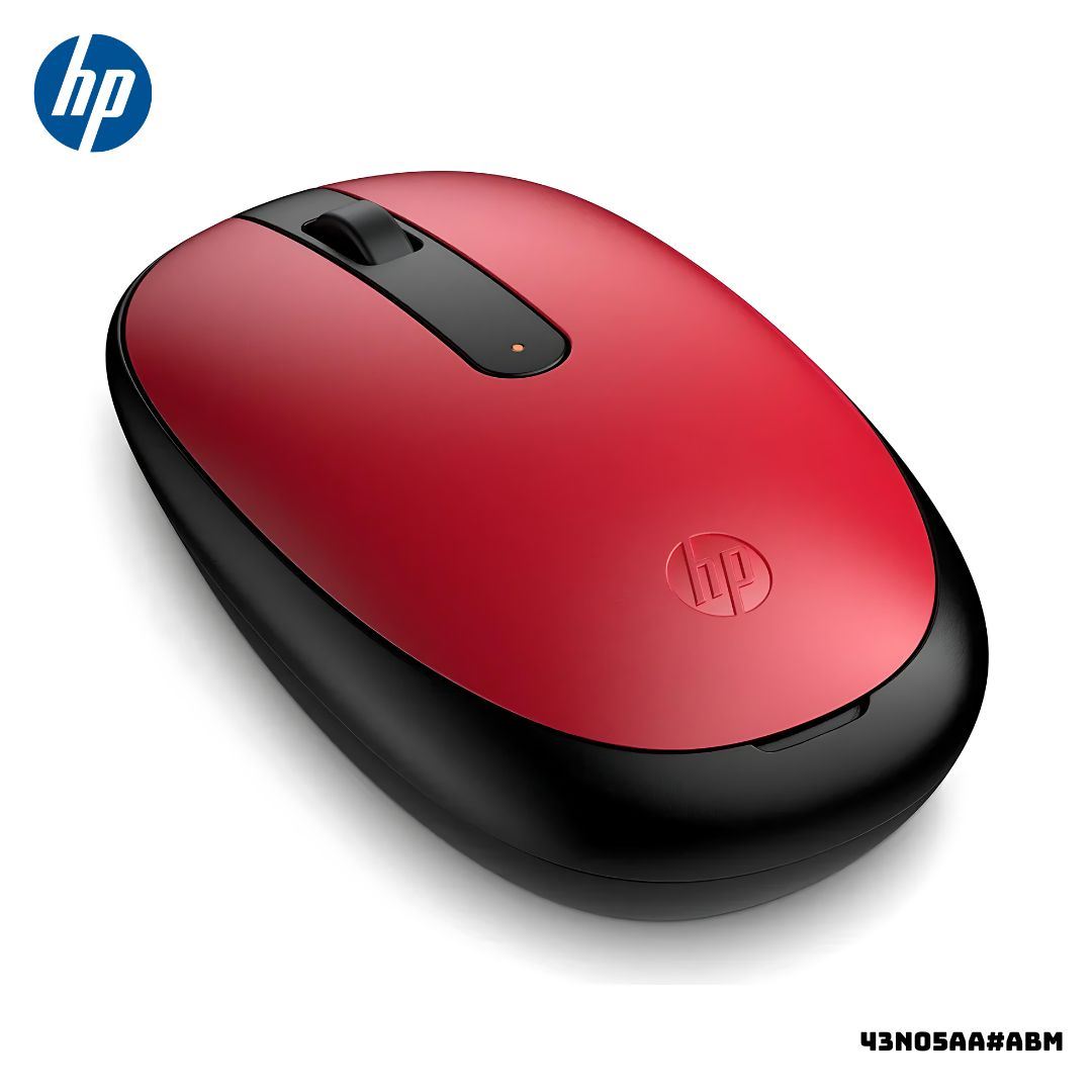 MOUSE INALAMBRICO HP 240 DISEÑO AMBIDIESTRO 1600 DPI - ROJO