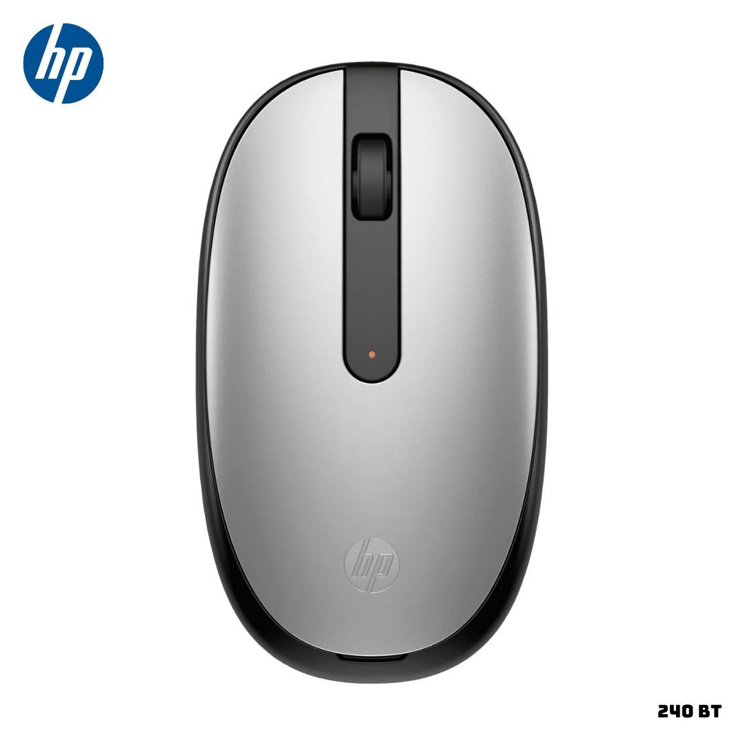 MOUSE INALAMBRICO HP 240 DISEÑO AMBIDIESTRO 1600 DPI - PLATEADO