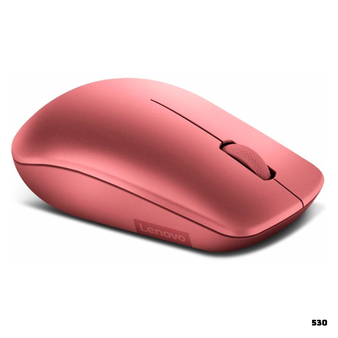 MOUSE INALAMBRICO LENOVO 530 DISEÑO AMBIDIESTRO 1200 DPI ROJO CEREZA