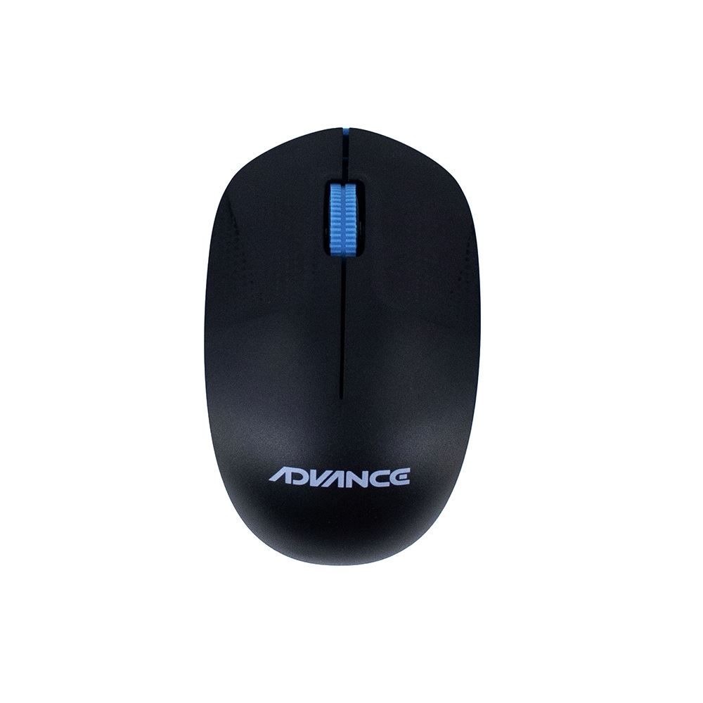 Mouse inalámbrico Advance ADV-1238S USB 3 botones azul