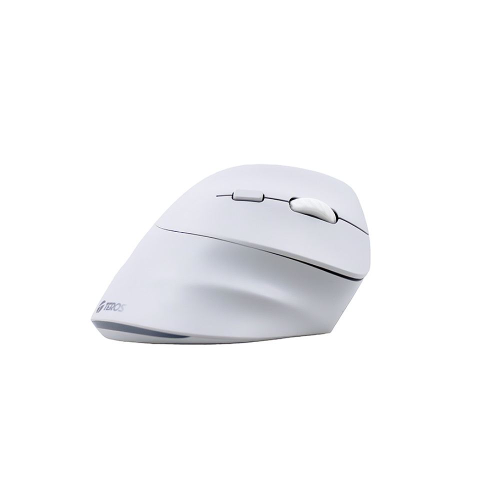 Mouse Inalambrico TEROS TE-1236S TE1236S RGB Blanco 6 Botones con Rueda