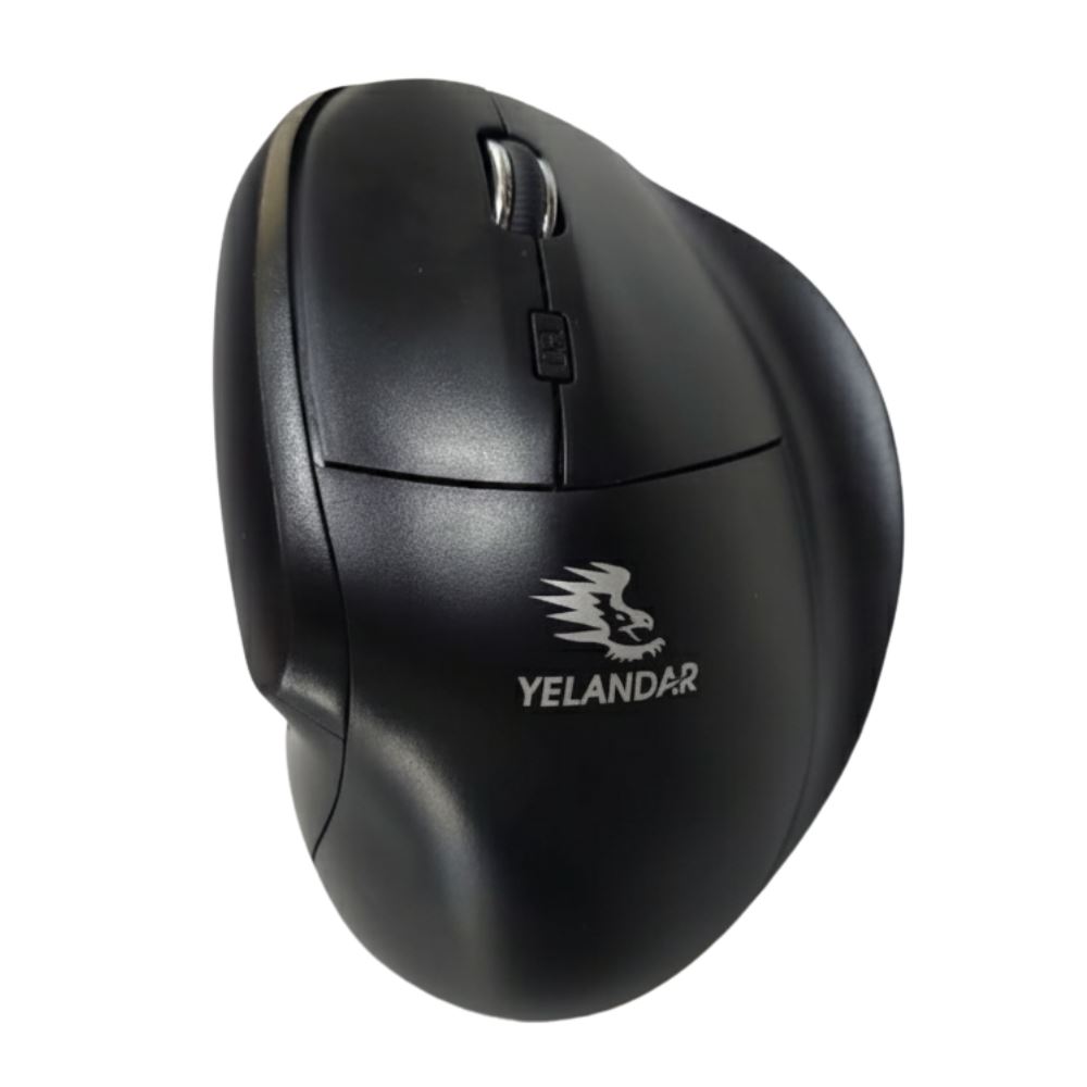 Mouse Ergonómico Vertical Negro-YELANDAR D7