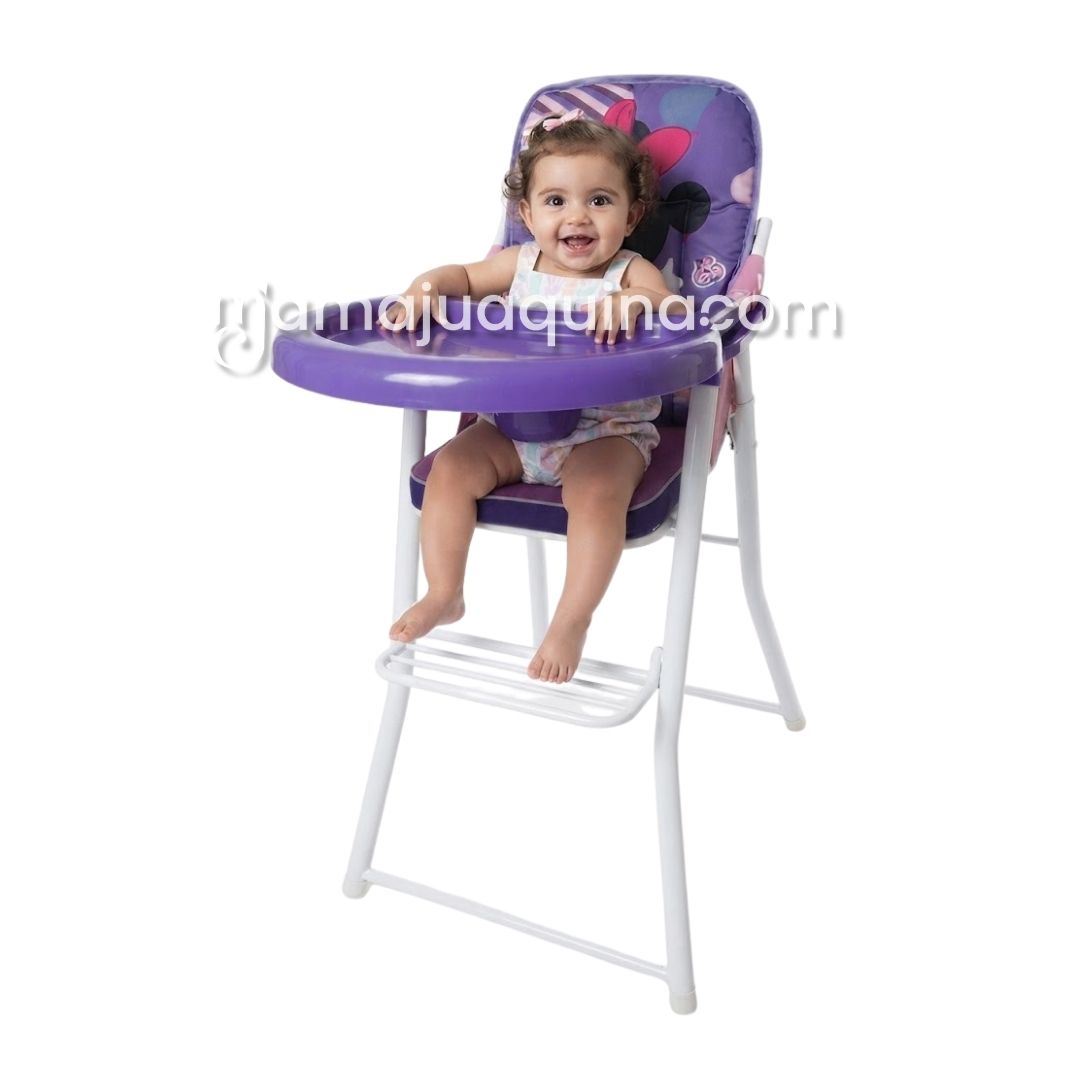 Silla de Comer Plegable «MOUSKA» con DIseño Ratón Purple