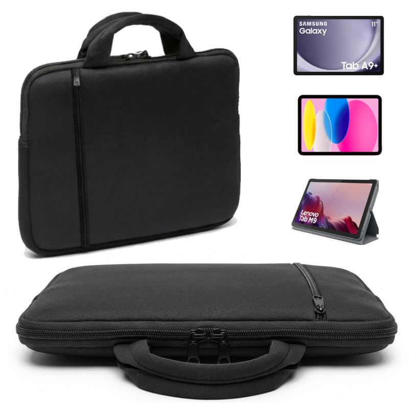 Funda Neopreno para iPad y Tablets hasta 10 - Antigolpes Impermeable Diseño Negro