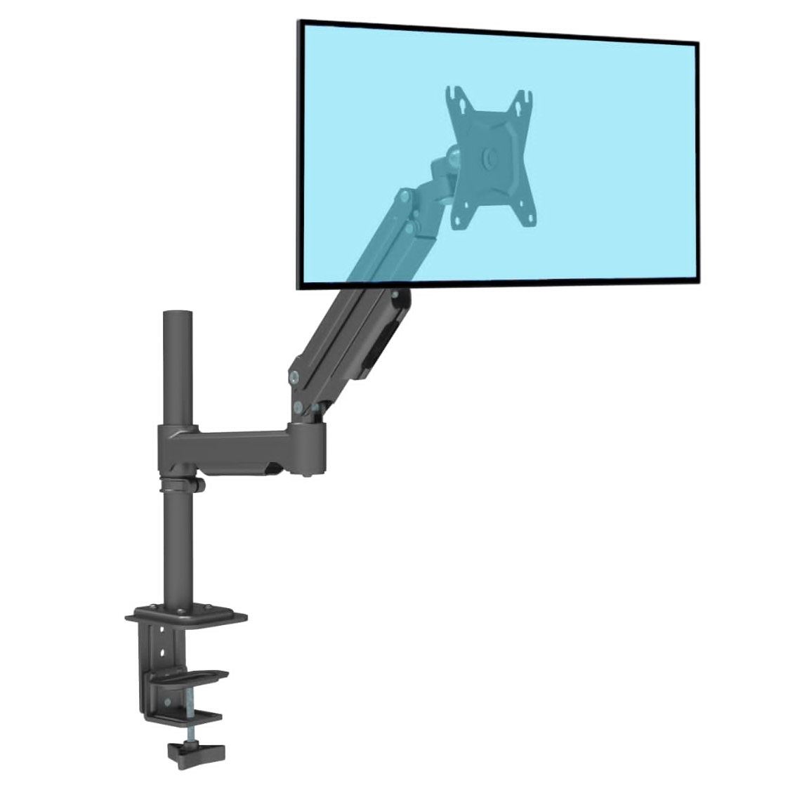 Rack Monitor 19"-32" Soporte de Escritorio para Monitor con Parante Mechanical Spring