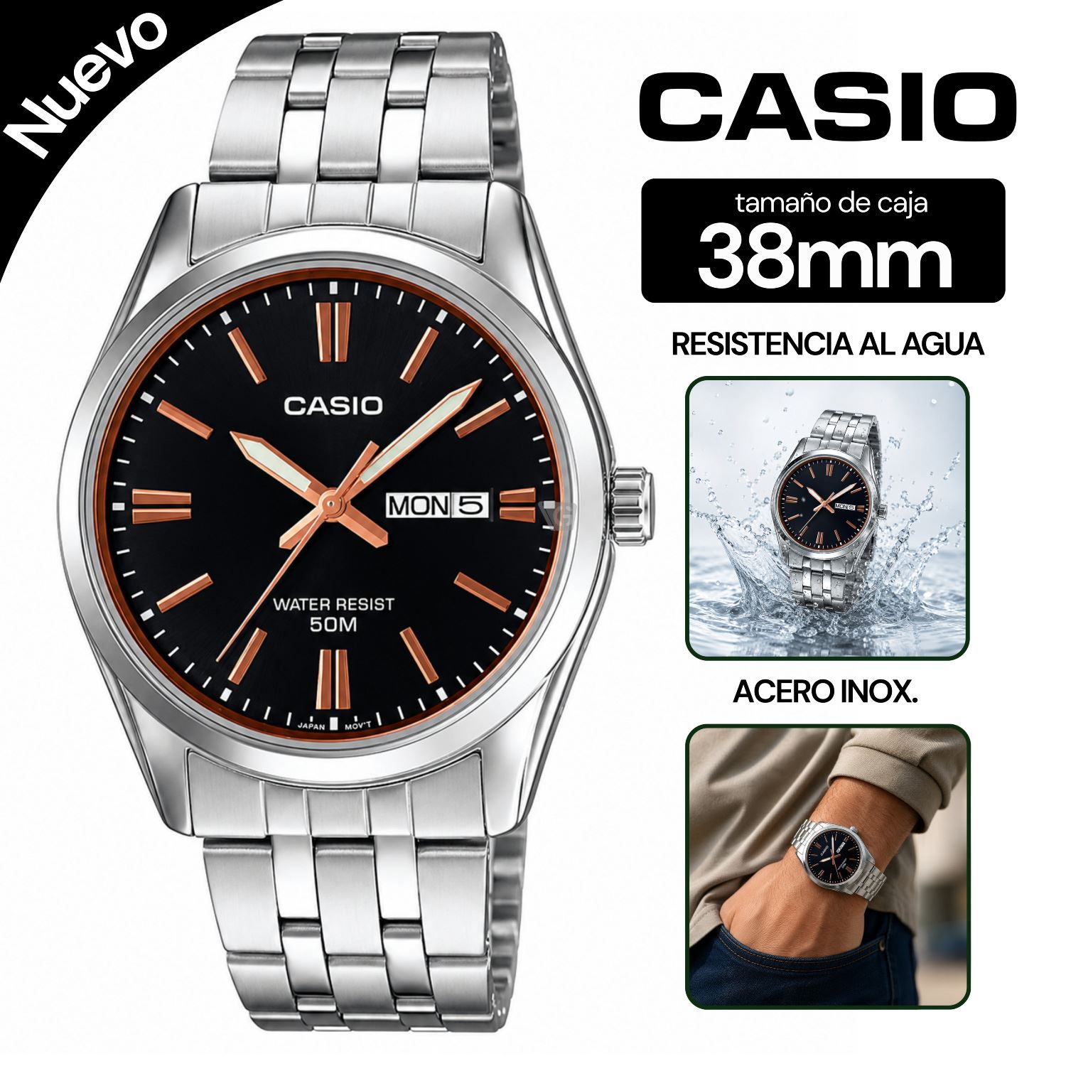 Reloj Casio Para Hombre MTP-1335D-1A2